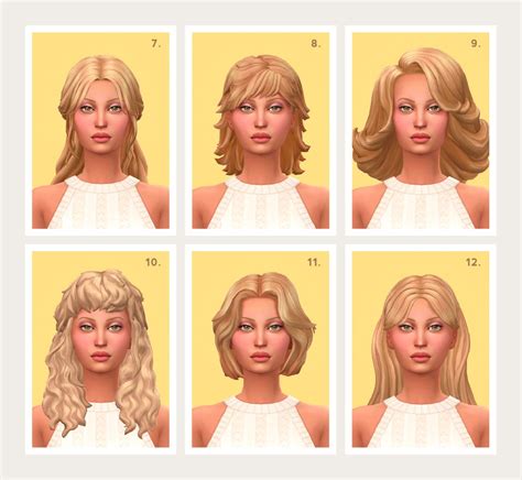 Best 12 35+ Maxis Match Bangs CC Hairstyles for The Sims 4 – Artofit