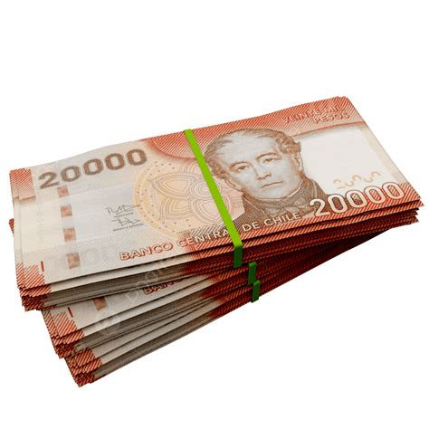 20k Chilean Peso Stack Pile, 20k Chile Peso Stack Pile, Chile Currency ...
