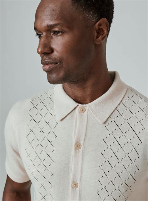 Timeless Sophistication Meets Comfort Knit Polo Shirt for Men.