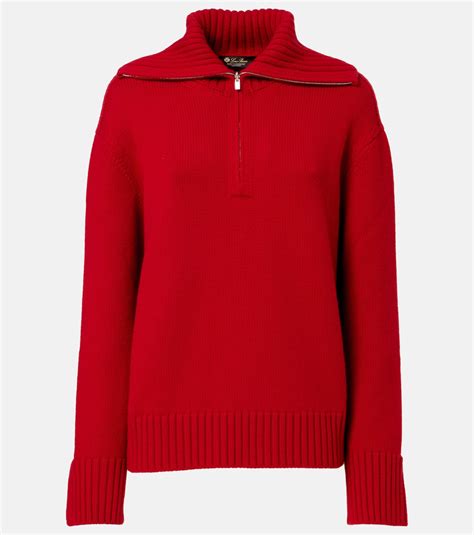 Parksville cashmere half-zip sweater in red - Loro Piana | Mytheresa