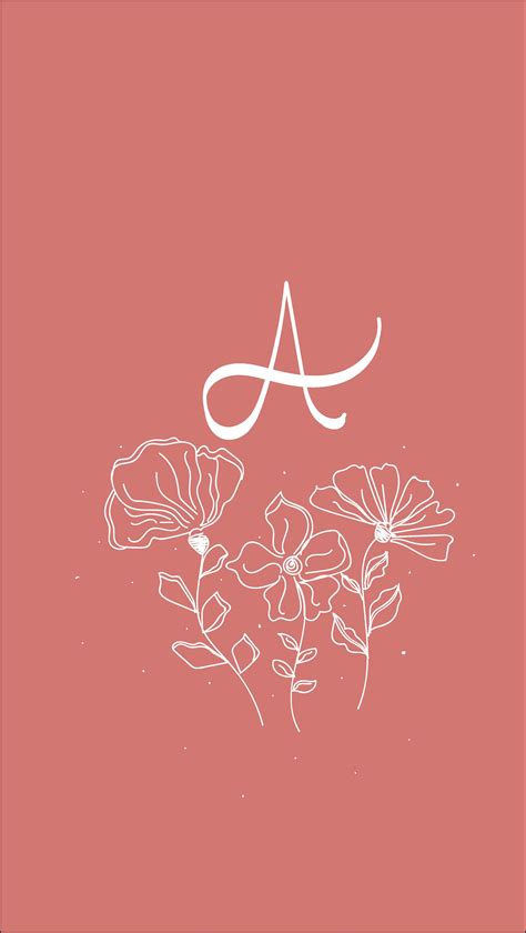 Wallpaper Huruf A