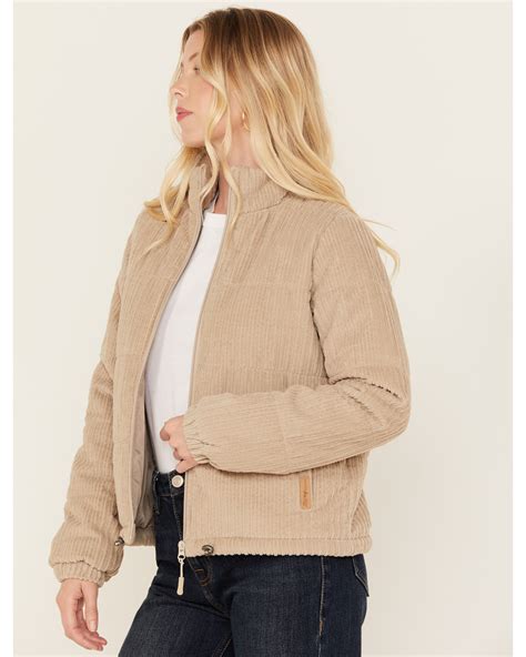 Powder River Outfitters Women's Corduroy Puffer Jacket,