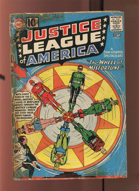 JUSTICE LEAGUE OF AMERICA #6 - 1st Appearance of FORTUNE (1.5) 1961 ...