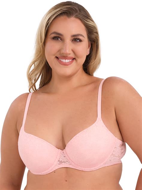 No Boundaries Women's All Over Lace Push Up Bra with Sugarcup, Sizes ...