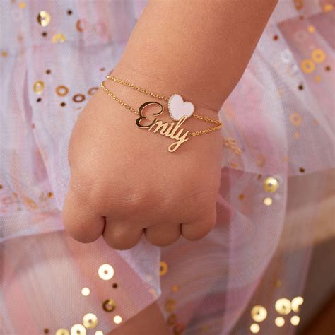 Kids Custom Name Bracelet – Baby Gold
