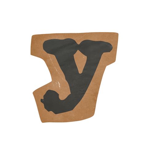 Vintage typewriter alphabet Letter Y 18796676 PNG