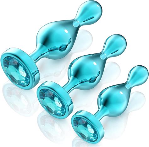 Anal Plug Sex Toys Anal - 3 PCS Butt Plug Sex toys4mens UK Metal Anal Plugs Anal Trainer Set for ...