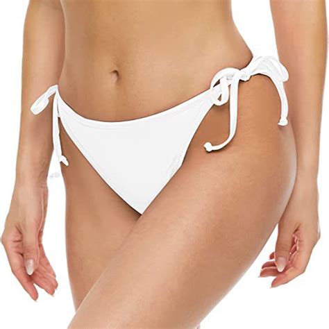 WREESH Womens Bikini Bottoms Cheeky Swimsuit Bathing Suit Bottoms ...