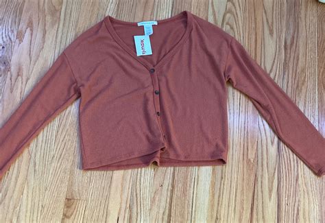 T.J.Maxx Orange Cardigan Sweaters | Mercari