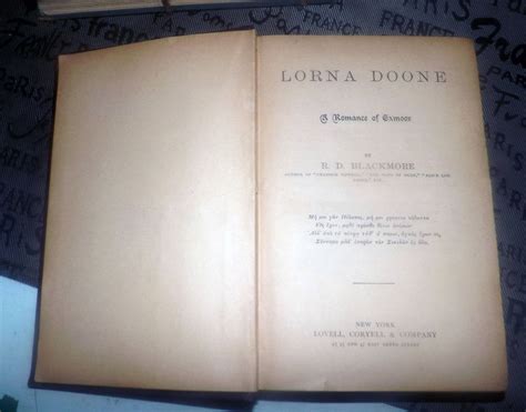 Antique (1896) hardcover book Lorna Doone by R.D. Blackmore published ...