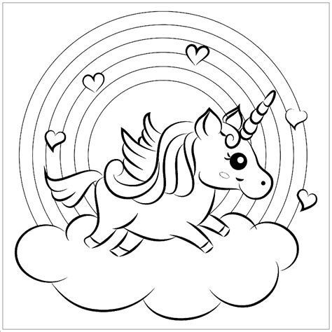 Unicorn Coloring Pages - ColoringBay