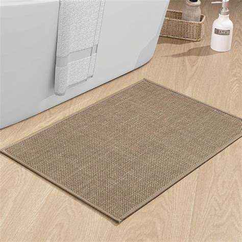 Amazon.com: chakme Bathroom Rugs Mat 24x17, Ultra Thin Non Slip Bath ...