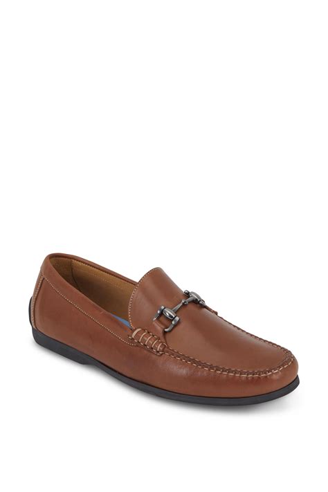 Peter Millar - Crown Brown Leather Bit Loafer | Mitchell Stores