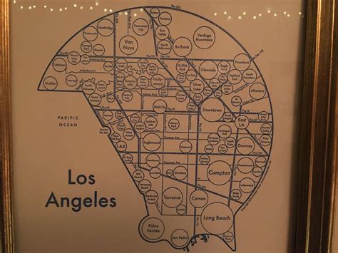 The County of Los Angeles and its cities; an artistic representation we ...