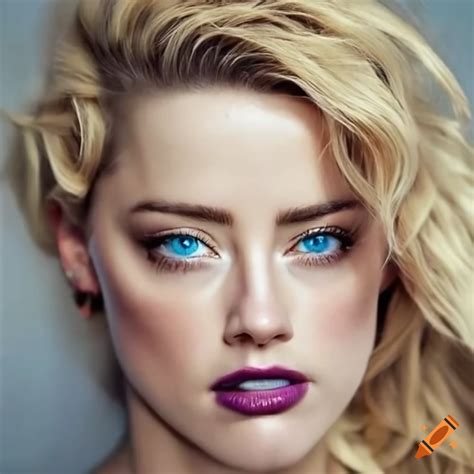 Portrait of a beautiful woman with tan skin and blond hair on Craiyon