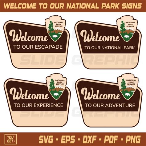 Editable National Park Signs, National Park Gifts, Welcome to Our ...