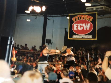 Chair shot to the head by Balls Mahoney on Big Dick Dudley @ ECW Born ...