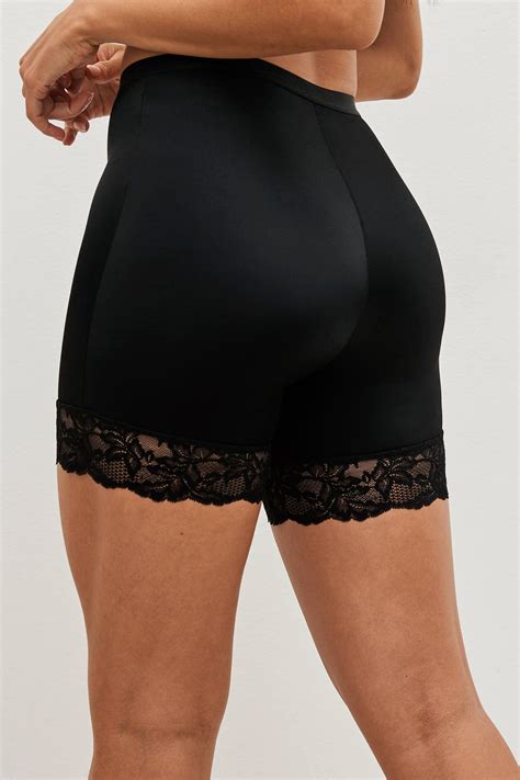 Buy Black/Nude Thigh Smoother Short Tummy Control Light Shaping Lace ...