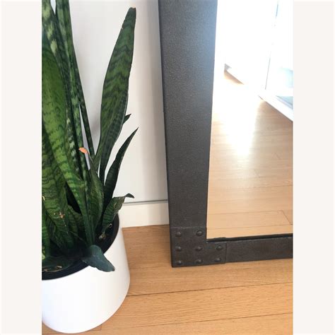 Crate & Barrel Iron Floor Mirror - AptDeco