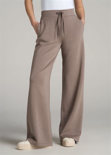 Pull-On Tie Waist Wide Leg Pants for Tall Women in Portobello | Tall ...