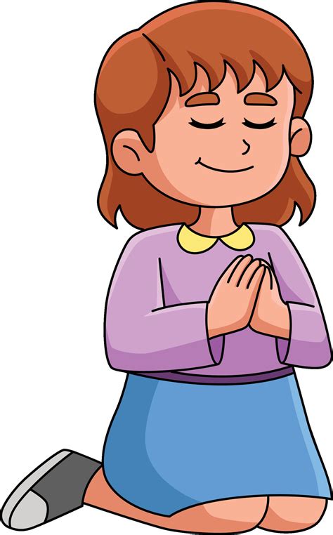 Clip Art Of Girl Praying at Darcy Poninski blog