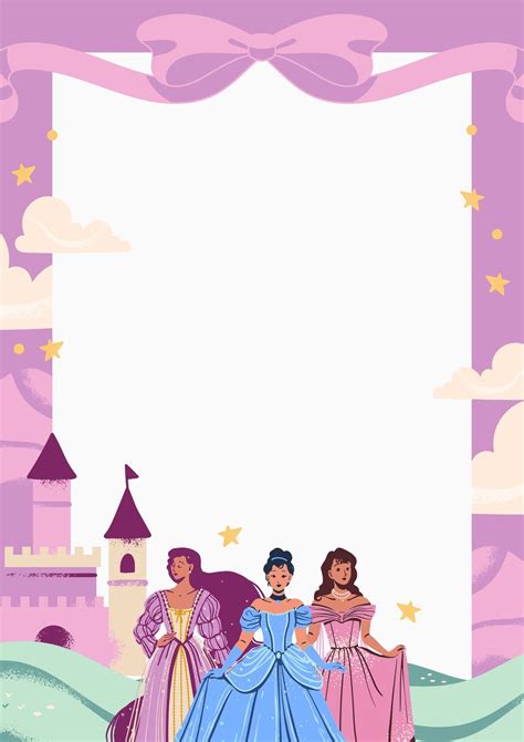 Free and customizable princess templates