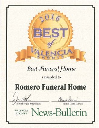 Romero Funeral Home - Belen, NM