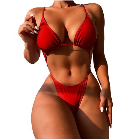 SPZTSX New Year Women's Fashion Bikini Sets Sexy Swimming Bathing Adult ...