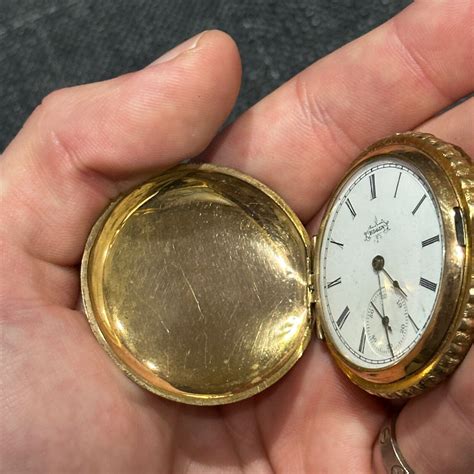 ANTIQUE YELLOW GOLD* ELGIN POCKET WATCH W/ HUNTER CASE RARE | eBay