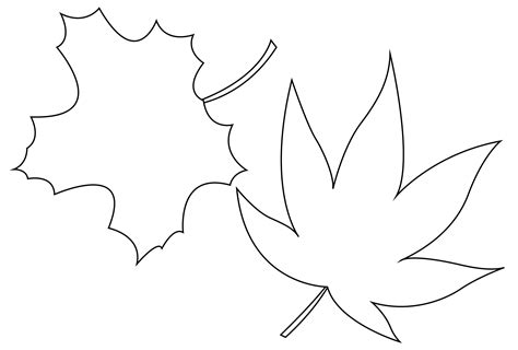 Fall Leaf Printable Template - Free Printable Download