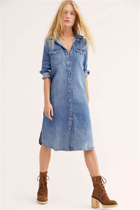Linen Blue Jean Dress at Michael Gates blog