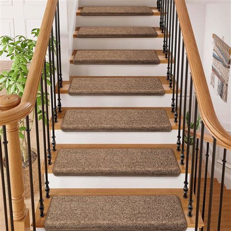 "PURE ERA Carpet Stair Treads Set of 14, Non Slip, Self Adhesive, 9.5 ...