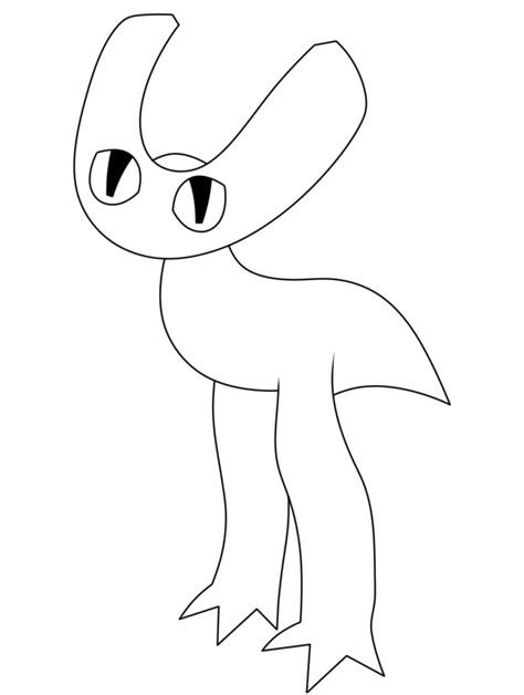 Simple Cyan Rainbow Friends coloring page - Download, Print or Color ...