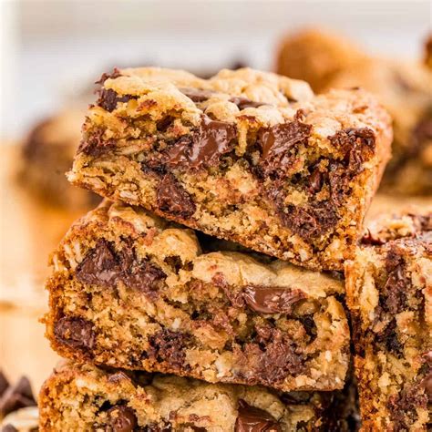 Chocolate Chip Oatmeal Bars - Tornadough Alli