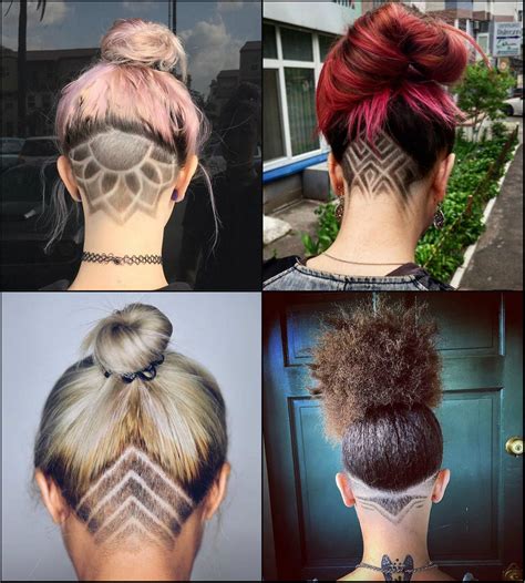 Female Undercut Long Hair Designs