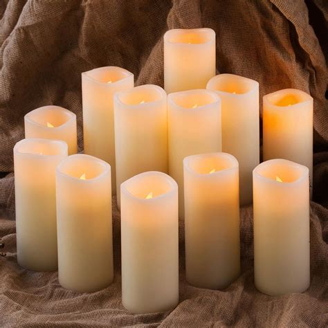 White Led Pillar Candles Bulk at Johnny Will blog