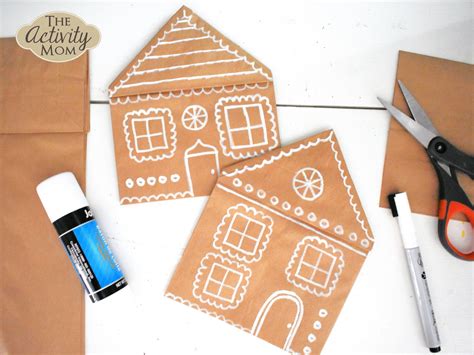 Paper Gingerbread House Craft