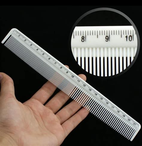 Amazon.com : Hair Cutting Combs with Ruler Measurements, Peines de ...