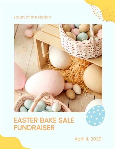 Free Easter Bake Sale Flyer Template to Edit Online