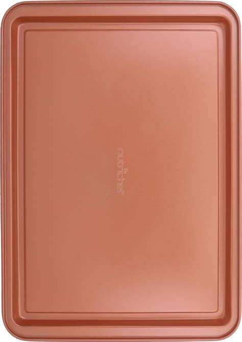 Amazon.com: NutriChef 14-inch Copper Cookie Sheet Baking Tray, Non ...