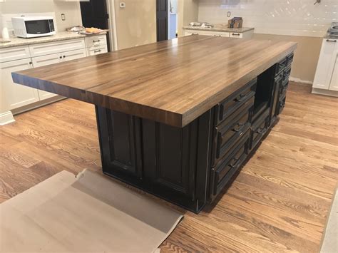 Kitchen Island Butcher Block Install at Timothy Orear blog