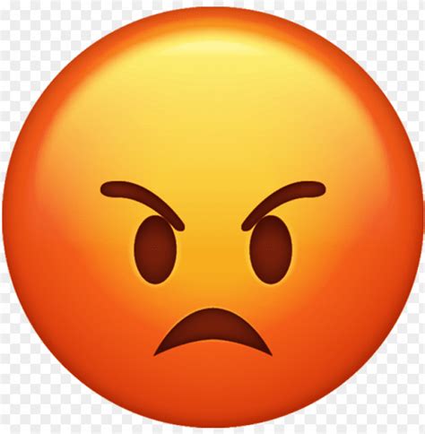 Emoji Anger Emoticon Iphone - Angry Emoji PNG Transparent With Clear ...