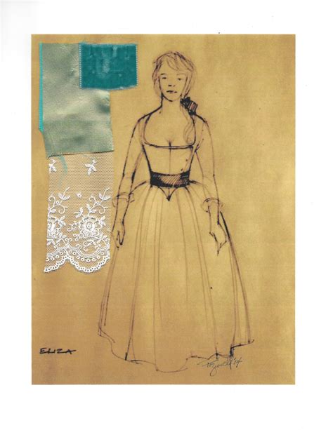 See the Original Sketches of Hamilton Costumes