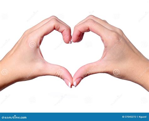 Couple Hands Making A Heart
