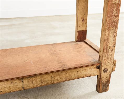 American Industrial Style Carpenters Work Bench Table or Etabli For ...