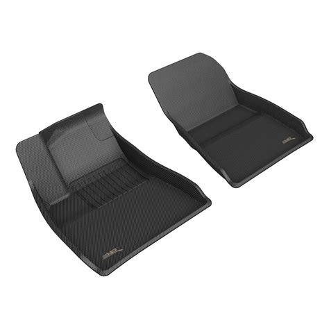 3D MAXpider KAGU Floor Liner Mats BLACK 1ST ROW for TESLA MODEL 3 2024 ...