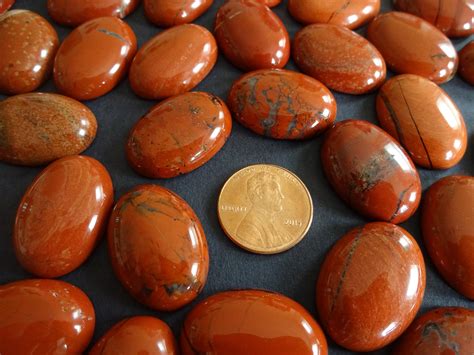 25x18mm Natural Red Jasper Gemstone Cabochon Oval Cabochon - Etsy