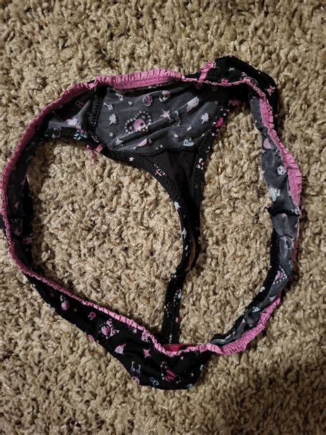 Another pair of my sisters panties filled with my cum. Love knowing that my sister wears my ...