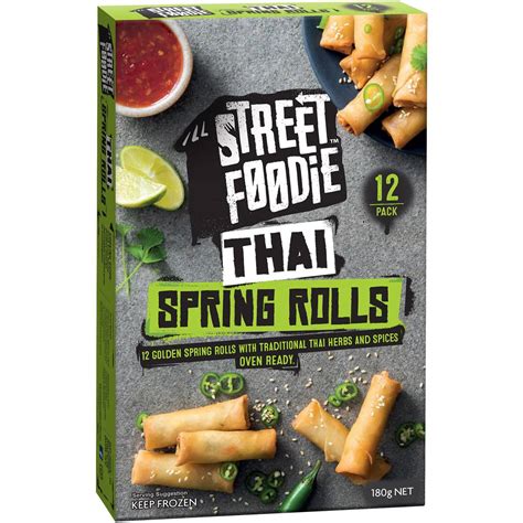 Calories in Street Foodie Thai Spring Rolls calcount