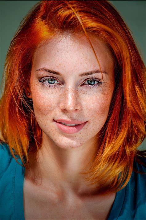 Meet beauty red-haired girl in turquoise Beautiful Freckles, Stunning ...